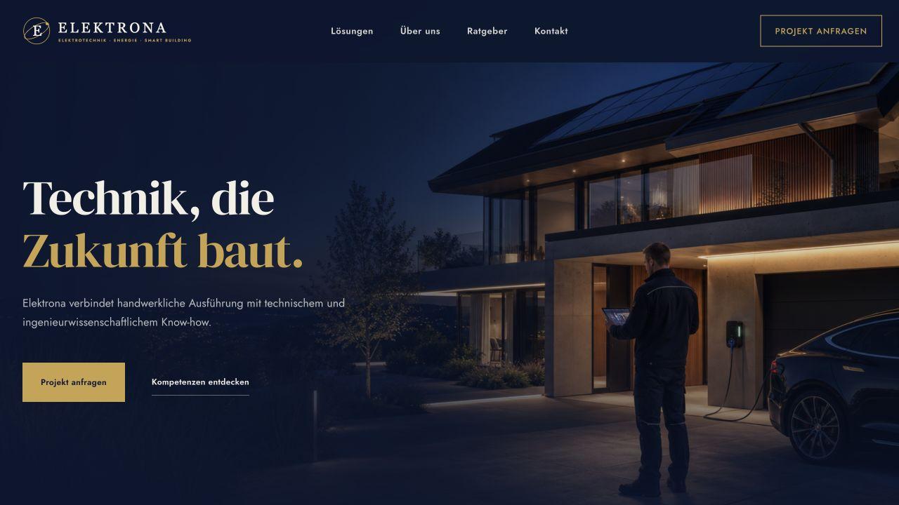 ELEKTRONA · Webdesign & Markenauftritt