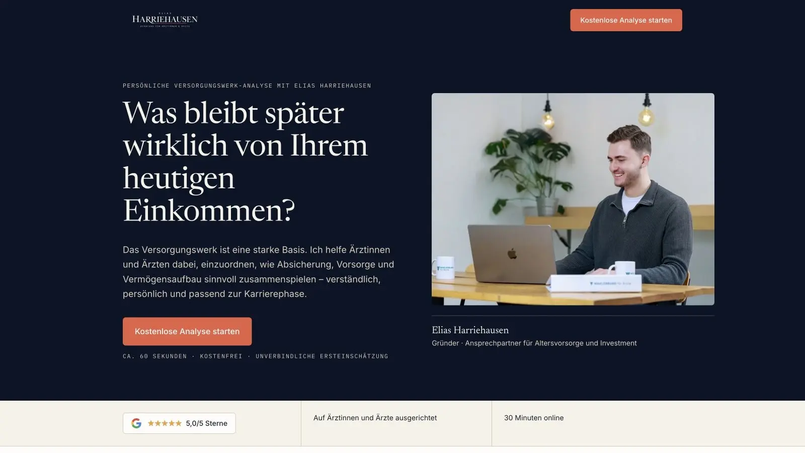 Elias Harriehausen: Projektansicht