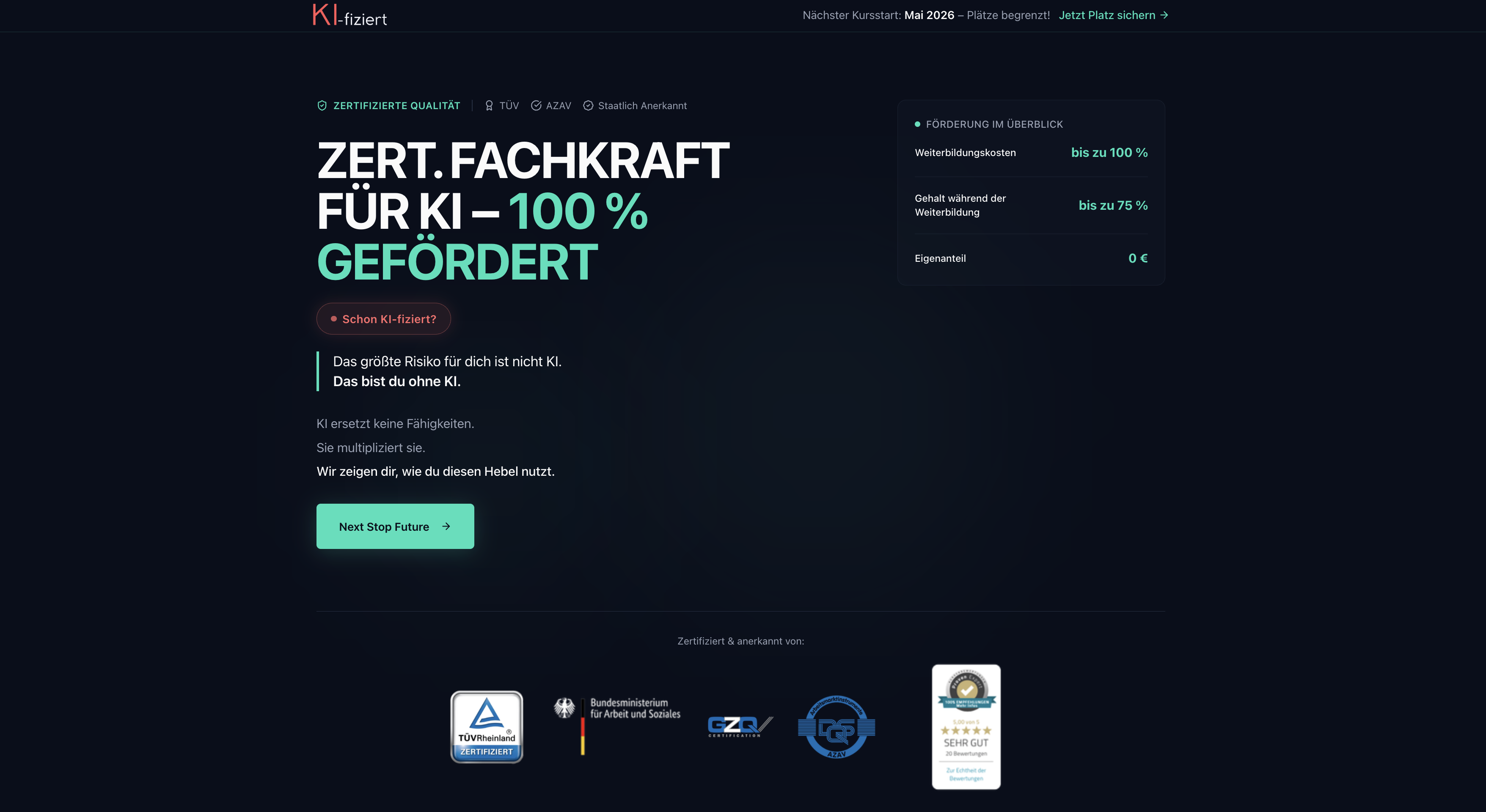 KI fiziert Projektvorschau