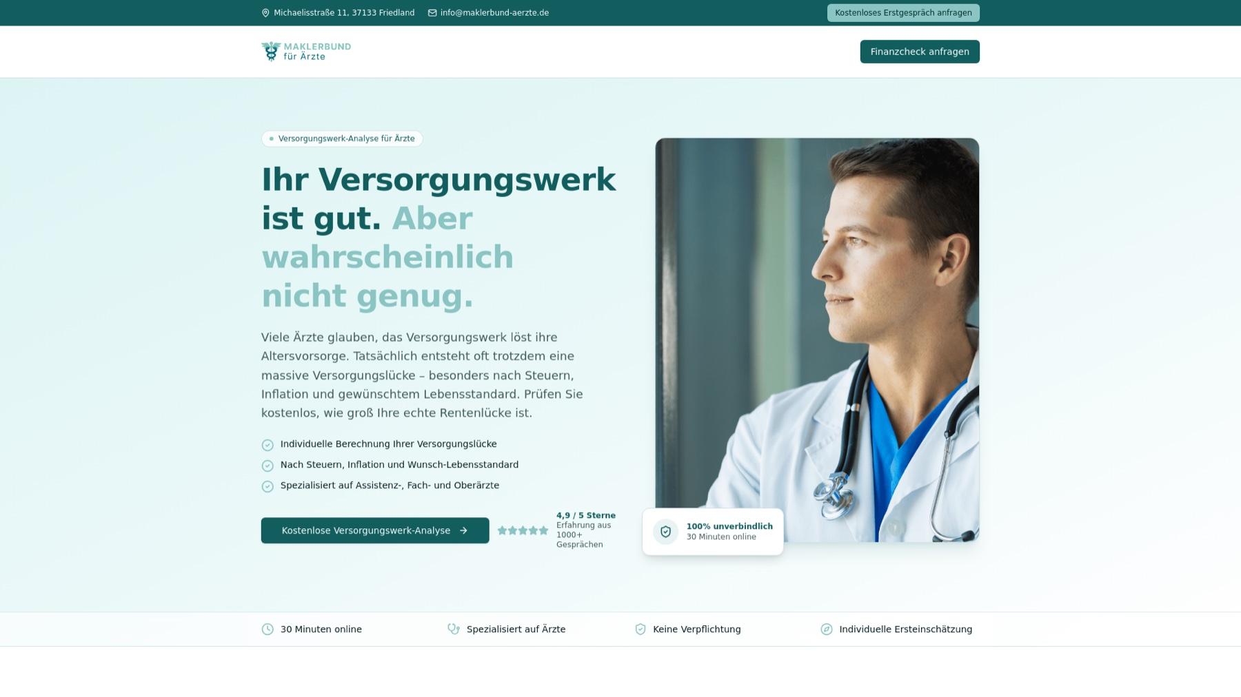 Maklerbund für Ärzte Projektvorschau