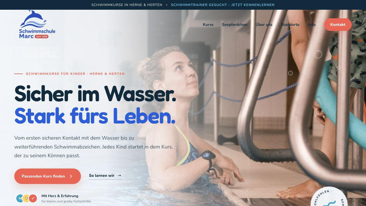 Schwimmschule Marc – Projektansicht