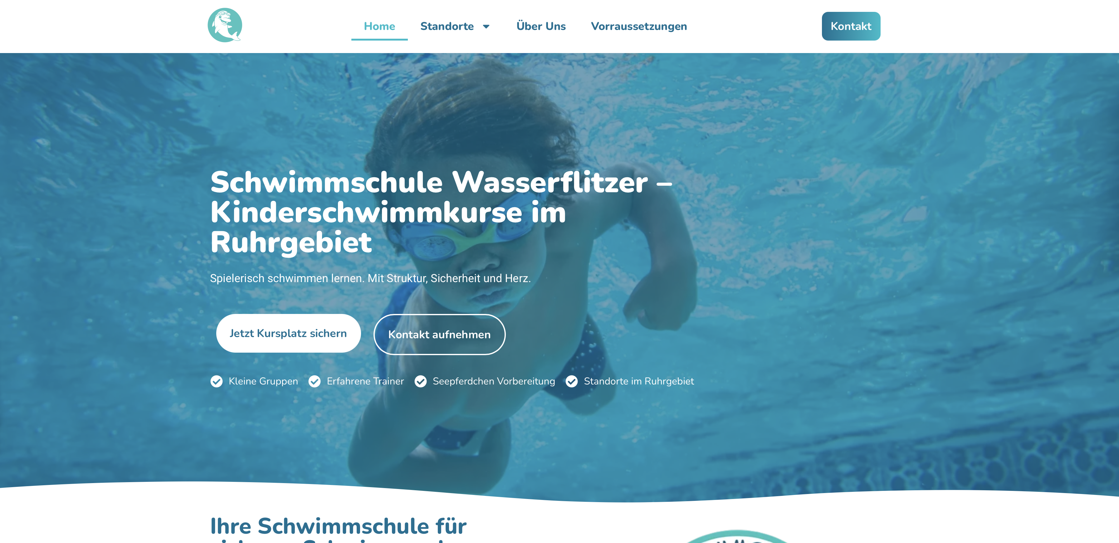 Schwimmschule Wasserflitzer Projektvorschau
